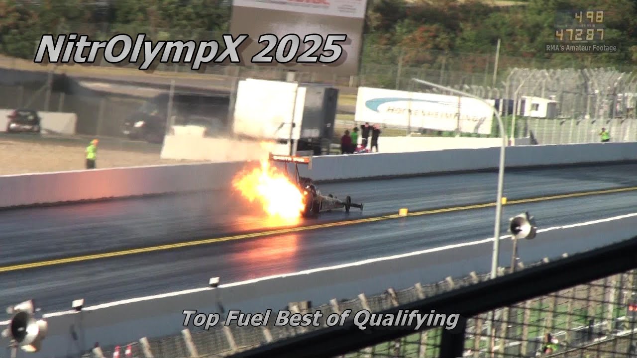 NitrOlympX 2025 Hockenheim - Top Fuel Best of Qualifying || Drag Racing