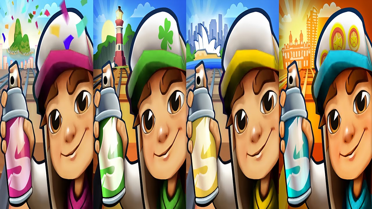 Subway Surfers : Rio Carnival 2025 🆚 Easter Ireland 2024 🆚 Sydney 2024 🆚 Monaco 2022 