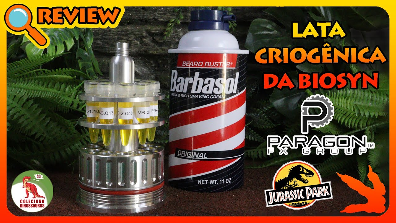 Review Lata Criogênica Jurassic Park - Barbasol Paragon FX