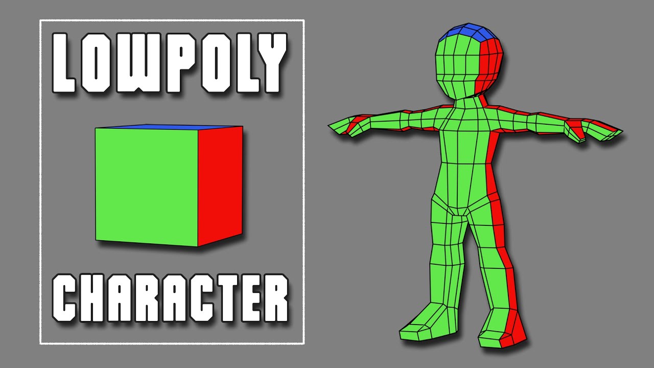 Blender2.92 ローポリキャラクター素体モデリング