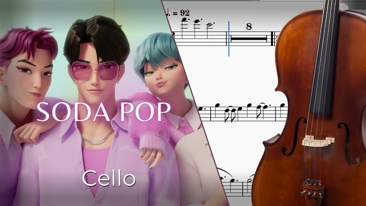 Soda Pop – Cello Sheet Music 🎶 | Kpop Demon Hunters (PDF Link)