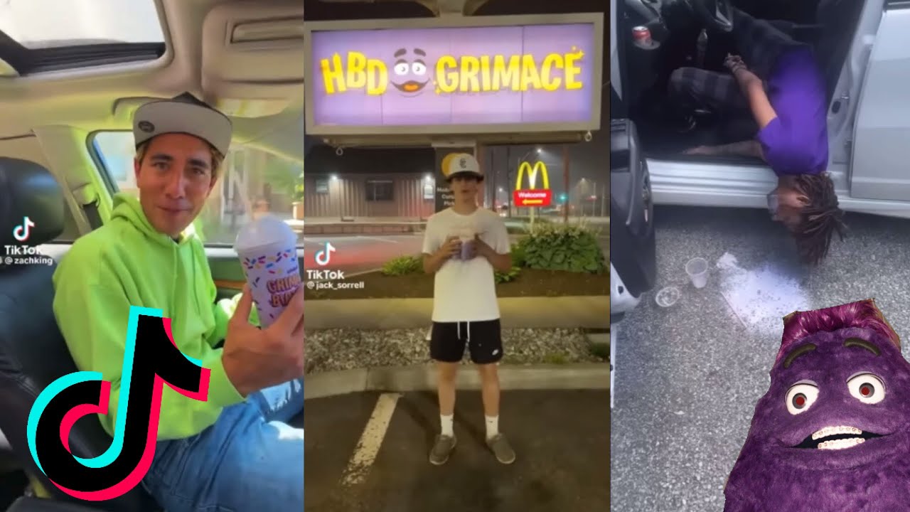 Grimace Shake TikTok Trend Compilation (June 2023 to July 2023)