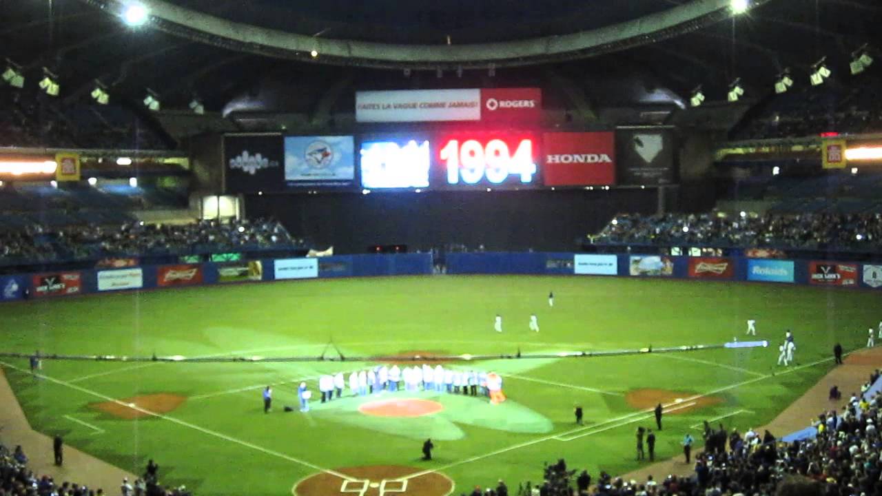 1994 Montreal  Expos 20 Year Celebration. 03/29/2014 Olympic Stadium.