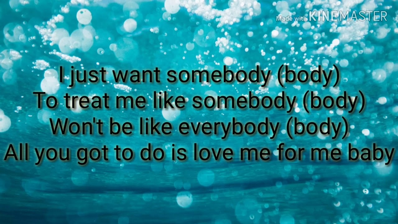 Tink - Treat Me Like Somebody (Karaoke)