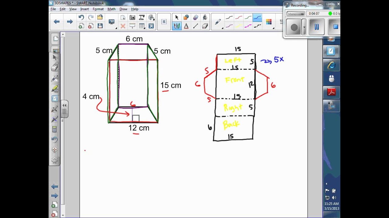 surface area of a trapezoidal prism