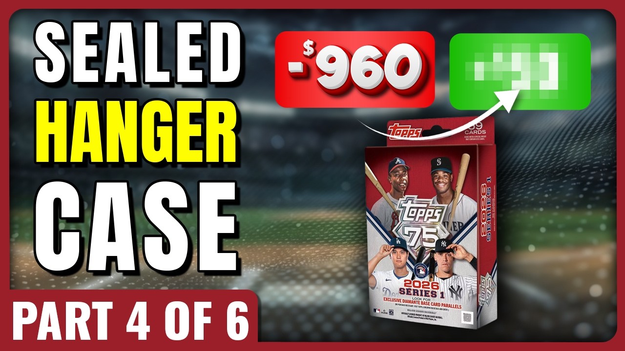 BLACK /10!🚨FULL CASE PROFIT CHALLENGE🚨2026 TOPPS SERIES 1 SEALED HANGER CASE PART 4 OF 6