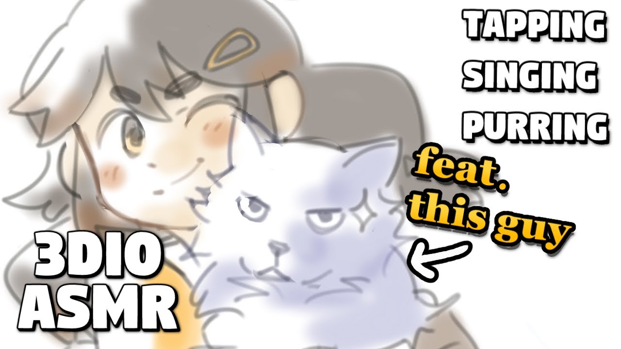 【3DIO ASMR】Kitty Cat Edition | Soft talking, tapping, purring