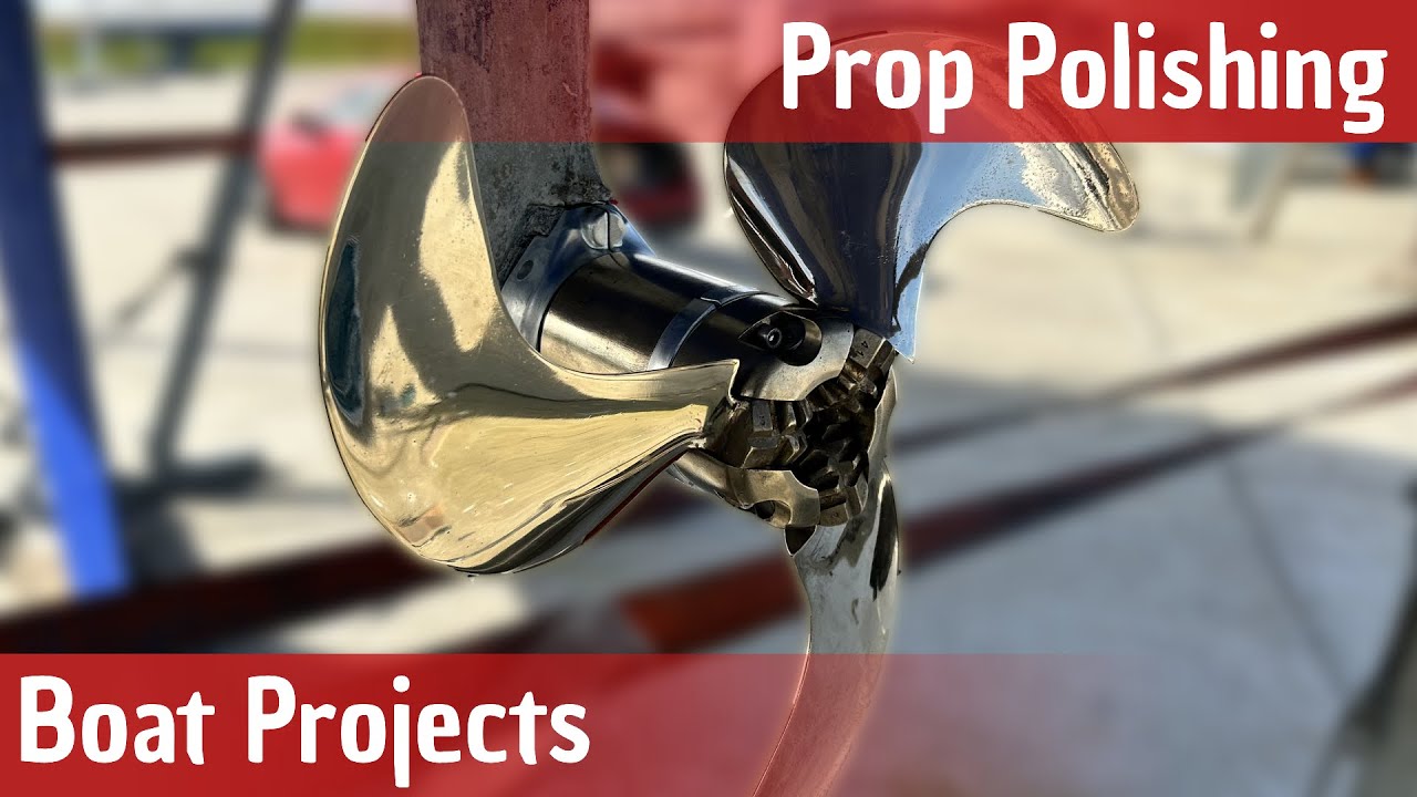 How to polish a prop - Prop Polishing 3 blade Volvo Penta - Boat Projects