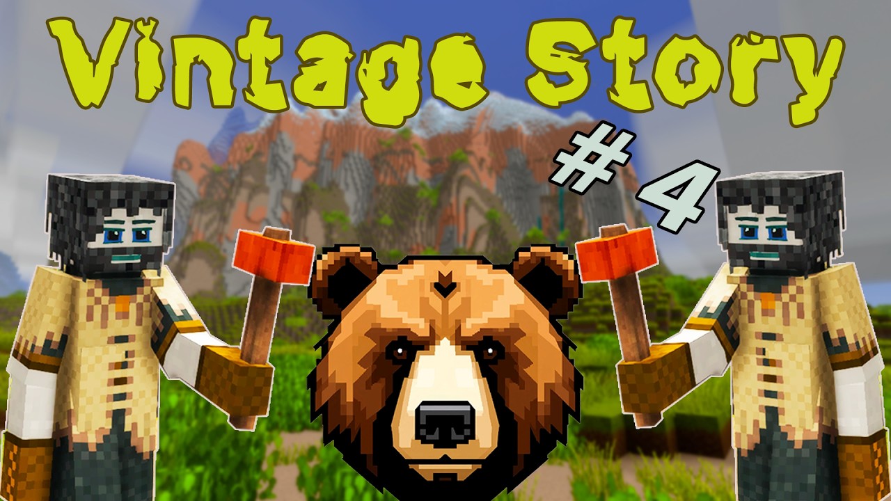 МЕДВЕДЮ КАБЗДА! Скрафтил молот в Vintage Story — эпоха КРЕМНИЯ закончилась! Vintage Story #4