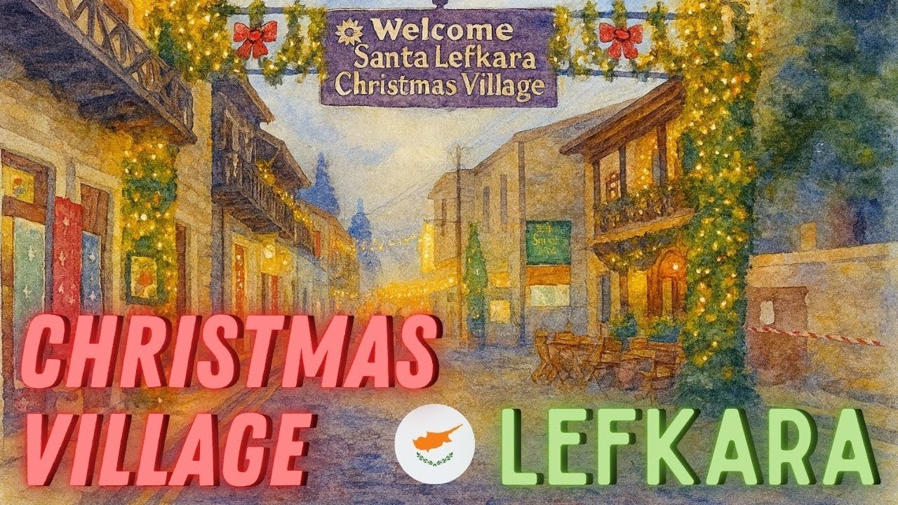 Lefkara – A Cozy Mountain Village with Christmas Decorations 🇨🇾