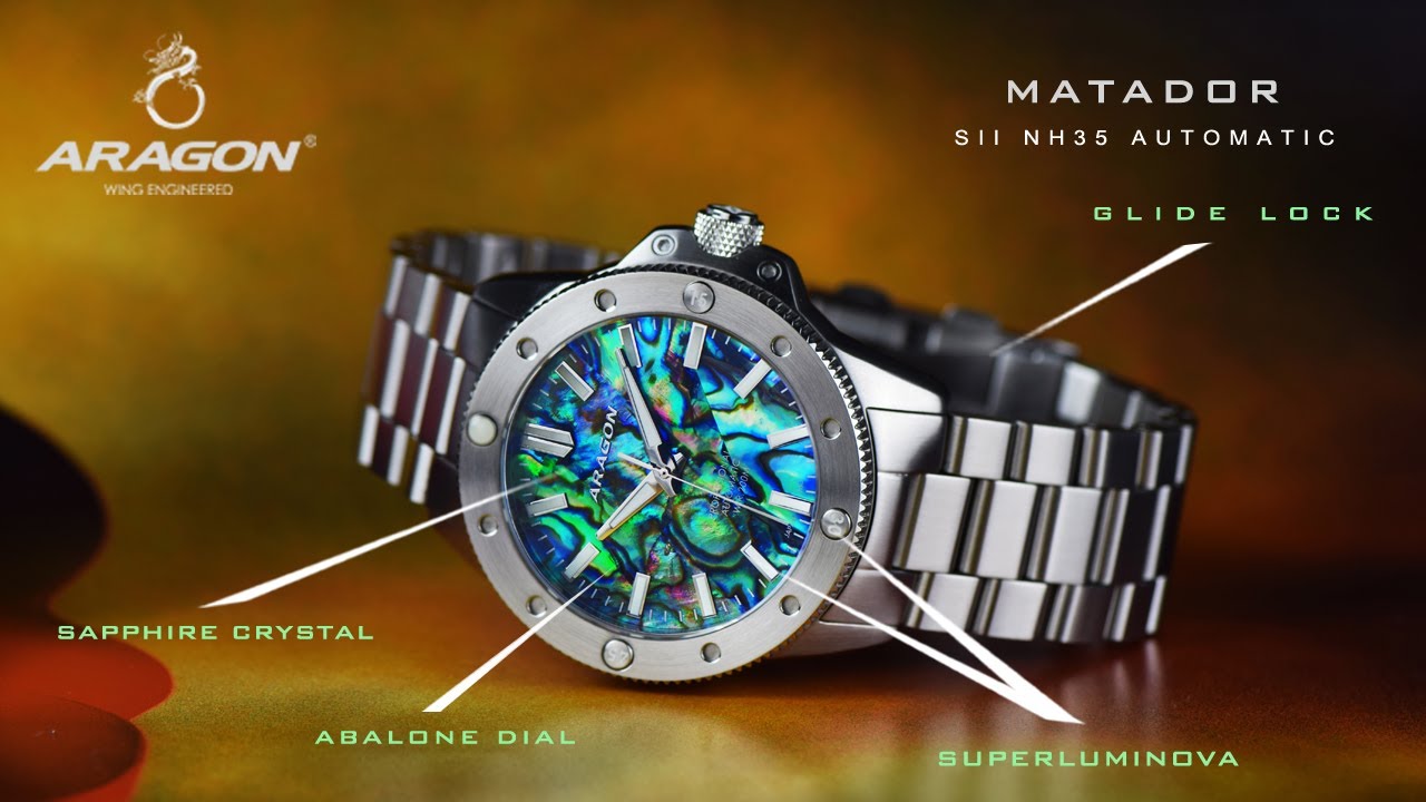 ARAGON® Matador 42mm NH35 Automatic with Sapphire Crystal.
