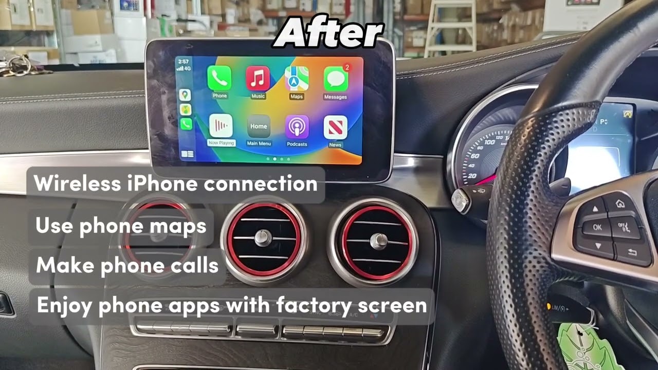 Integration wireless CarPlay android auto for Mercedes NTG5.0 5.1 5.2