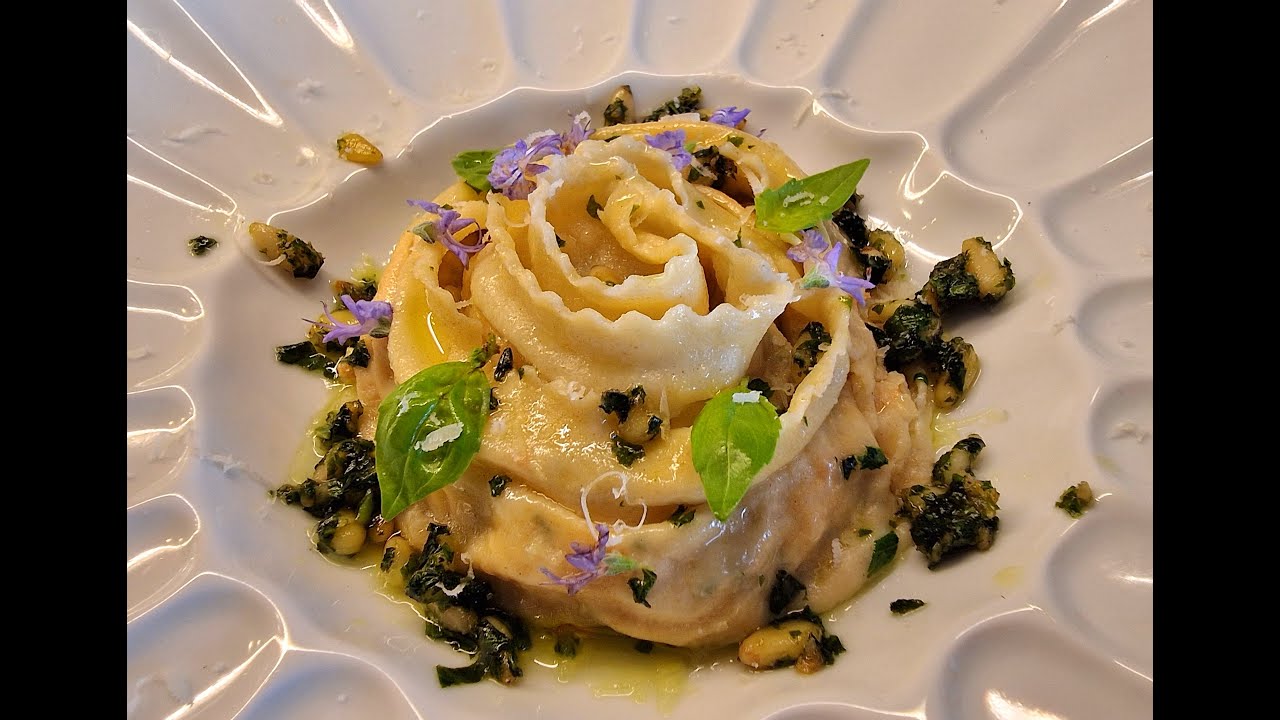 Pasta de raviolis en espiral