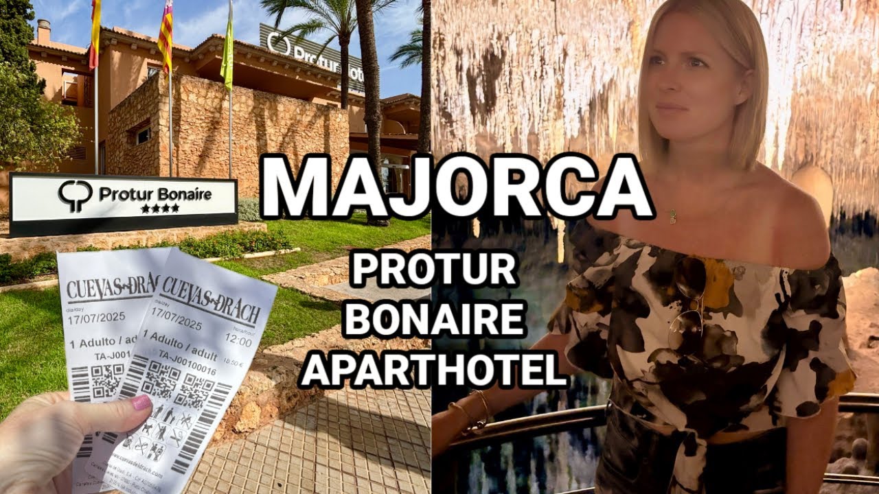 PROTUR BONAIRE APARTHOTEL Part 2 Visting Porto Cristo & Drach caves