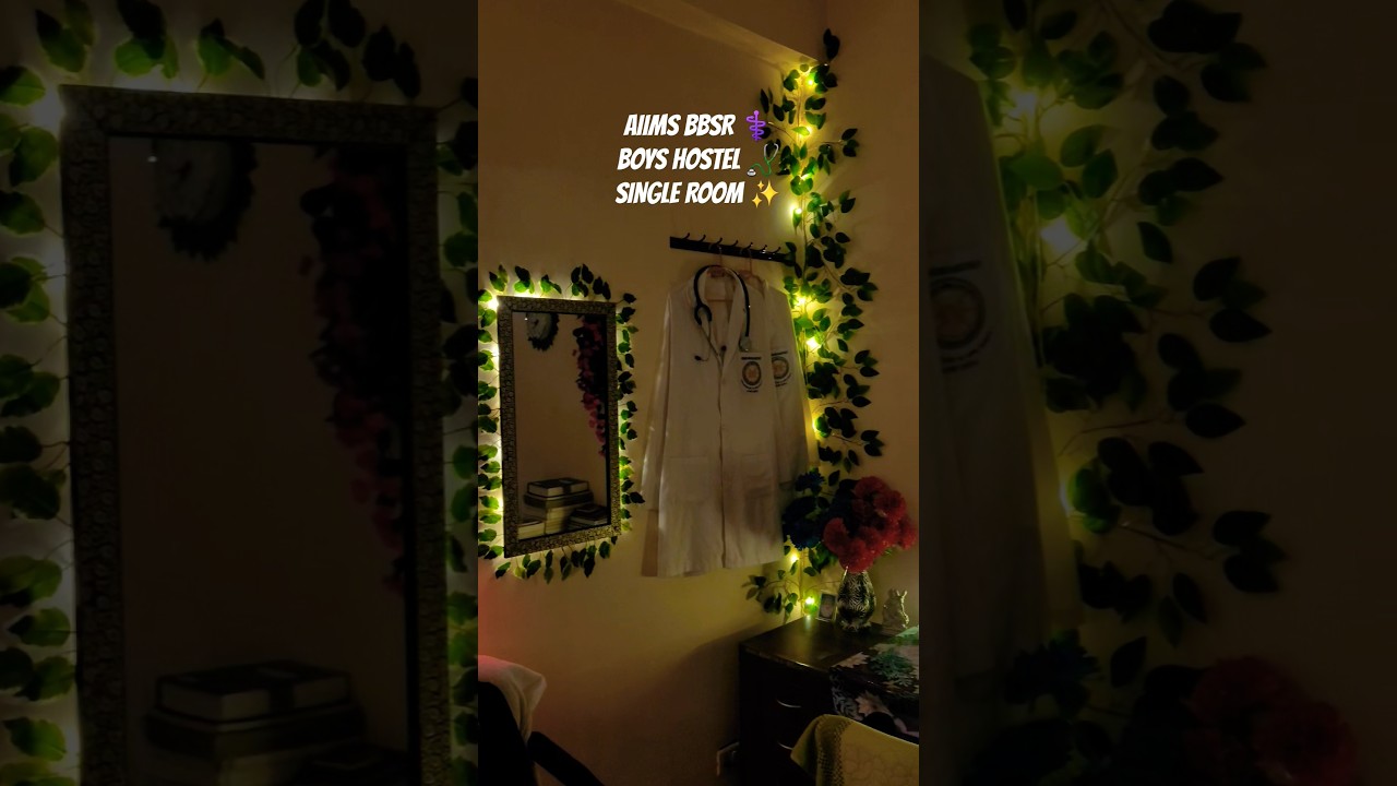 AIIMS BBSR||BOYS HOSTEL||SINGLE ROOM TOUR||#neet #aiims #counselling #hostel #room #viral #shorts