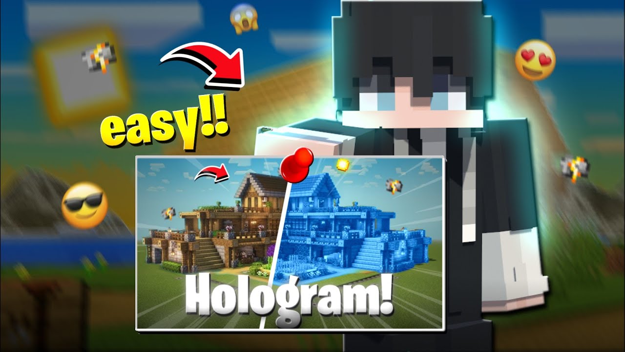 The Best HOLOGRAM Mod🔥For MCPE 1.21.100+/Bedrock [100% working]