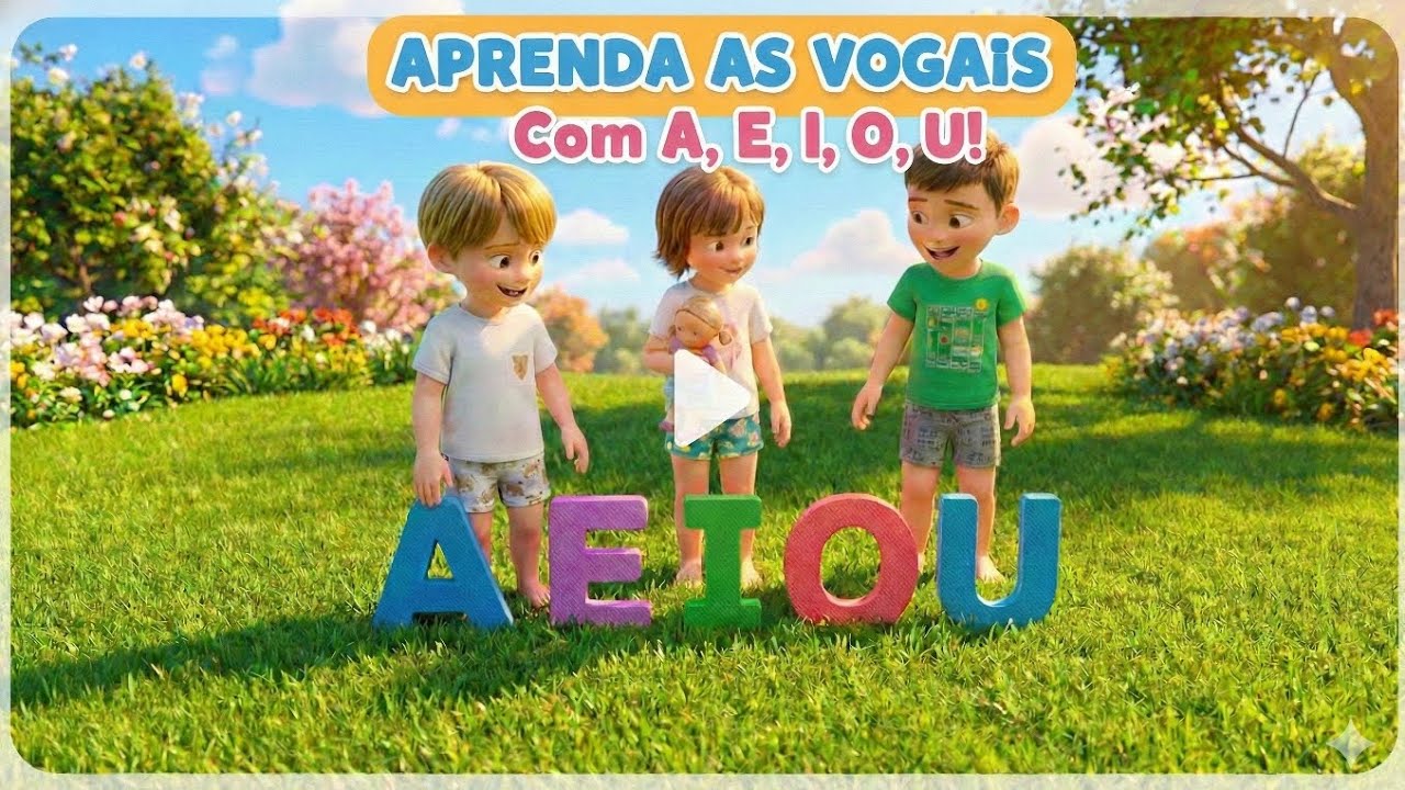 Aprendendo as Vogais | A E I O U | Vídeo Infantil Educativo e Divertido