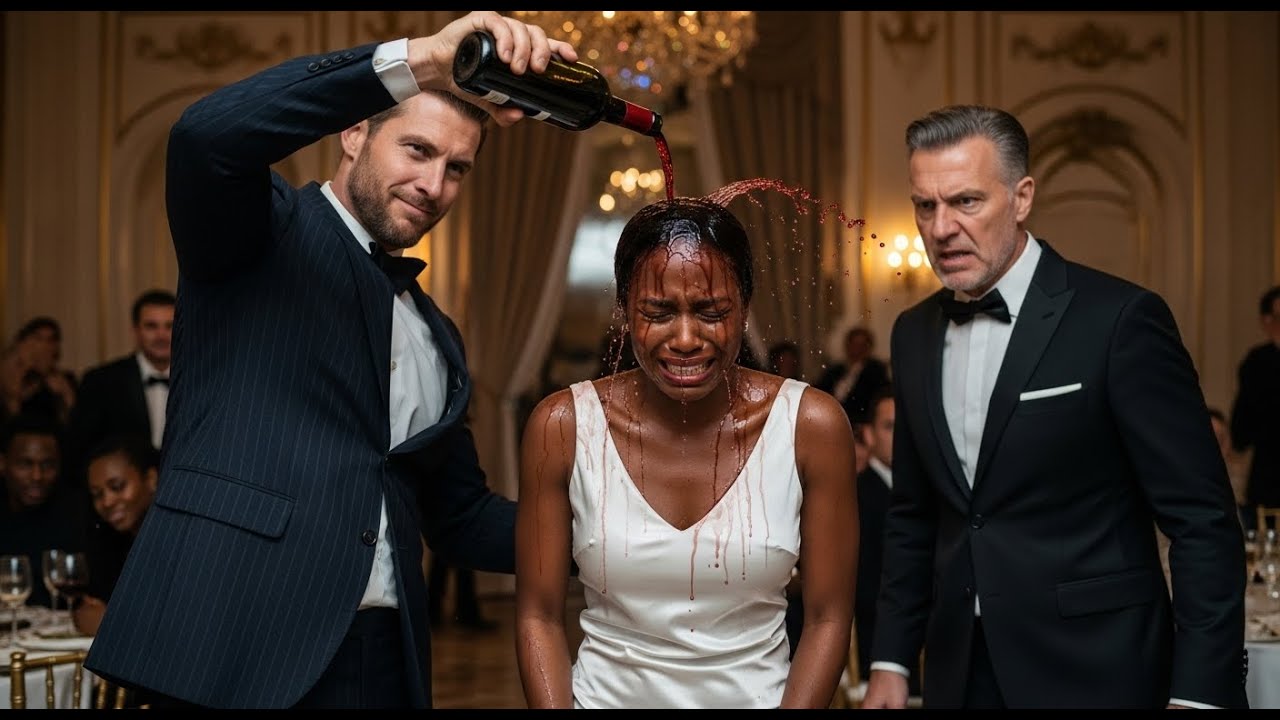 Unaware His Black Ex Is Now Married To The Ceo Millionaire , He Poured Wine On Her At The Party