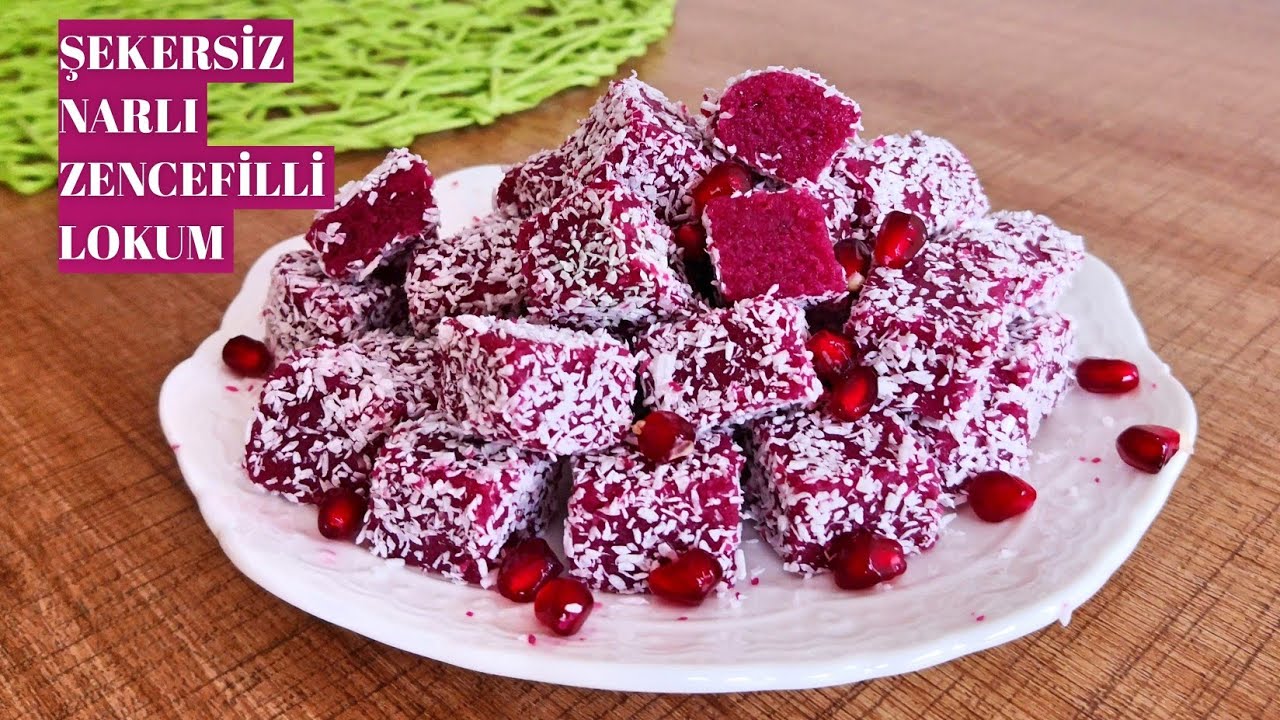 ŞEKERSİZ NARLI LOKUM🌺ZENCEFİLLİ 🌺PORTAKAL, MANDALİNA, LİMON, HEPSİYLE YAPILABİLİR