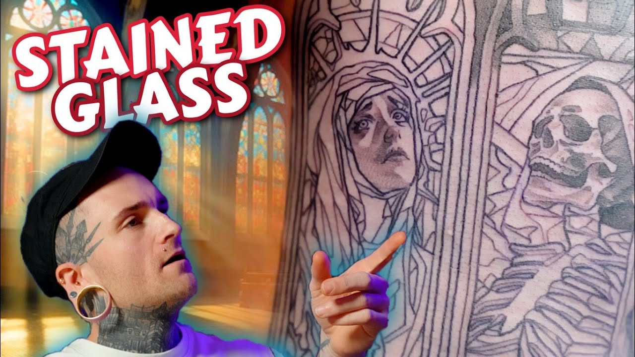 Tattoo Experience: Stunning Stained Glass Sternum Tattoo