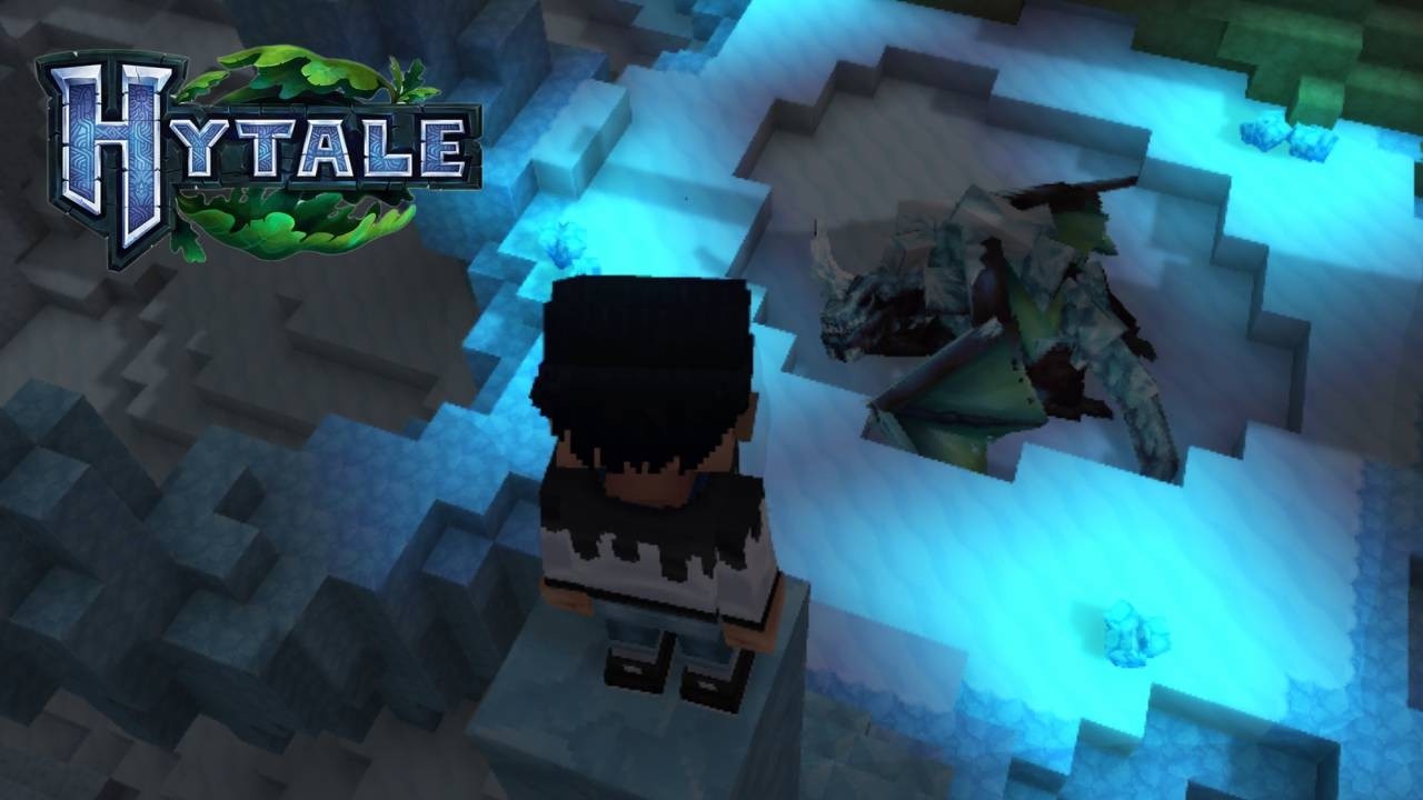 I Found a Frozen Ice Dragon in Hytale...