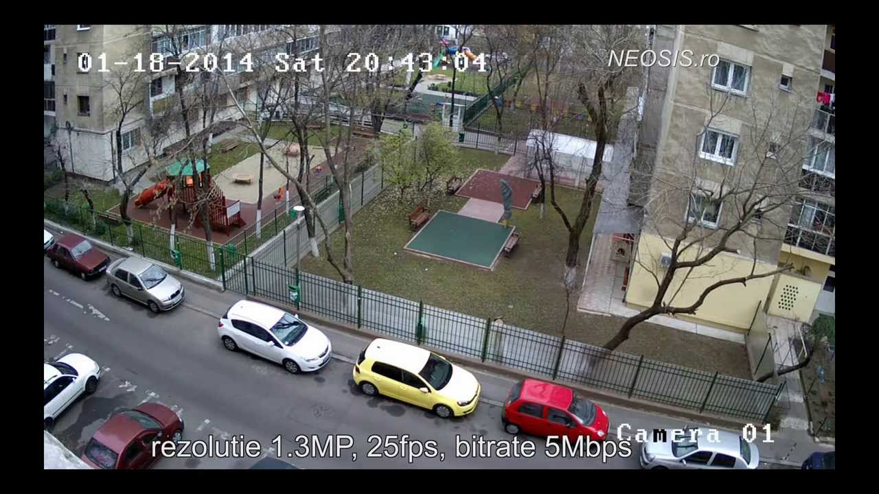 NVR HIKVISION 7604NI-SE si camera IP 3MP 2CD2032-I - inregistrari la diferite rezolutii - NEOSIS