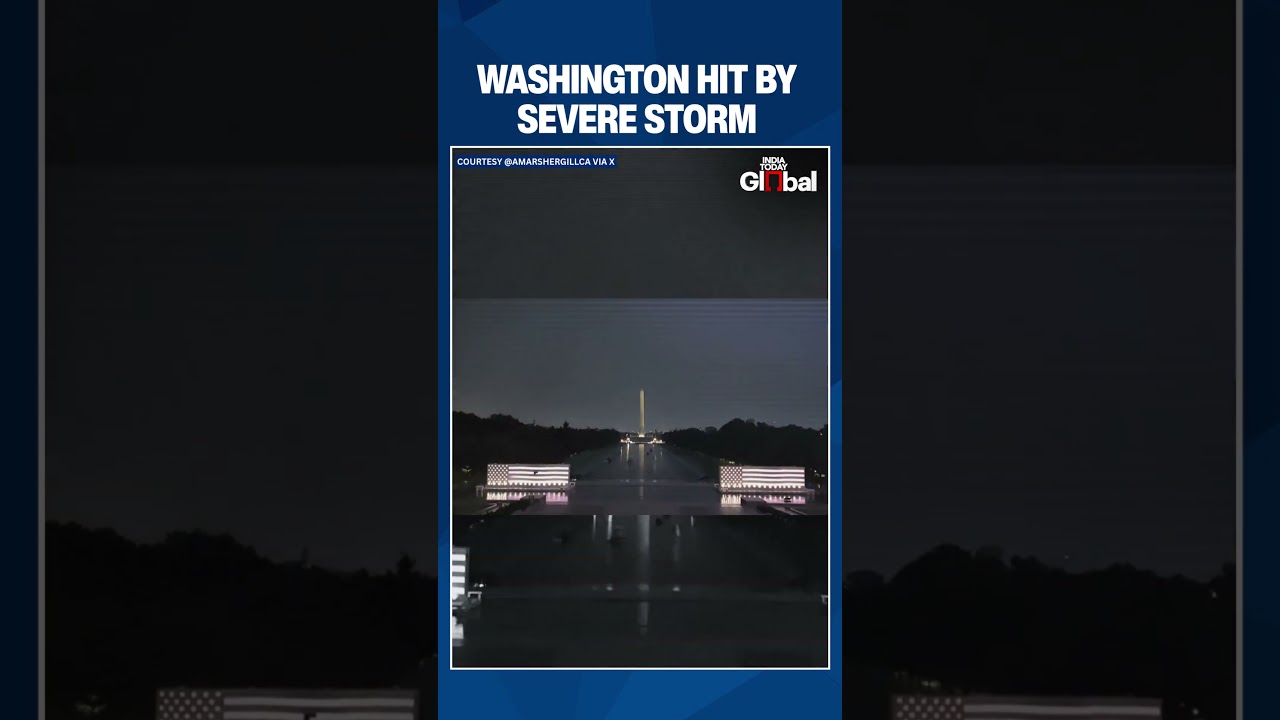 Washington, D.C. Storm Brings Lightning, High Winds and Heavy Rain