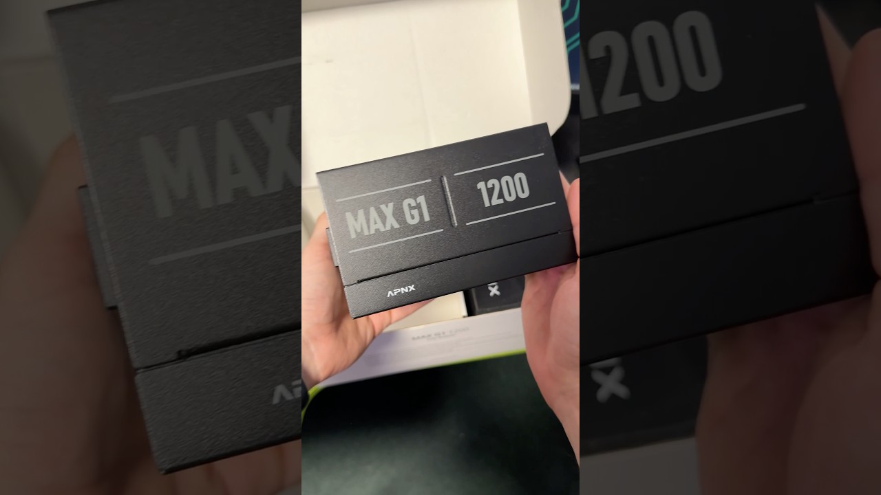 Начал сборку ПК с блока питания MAX G1 1200Вт от APNX