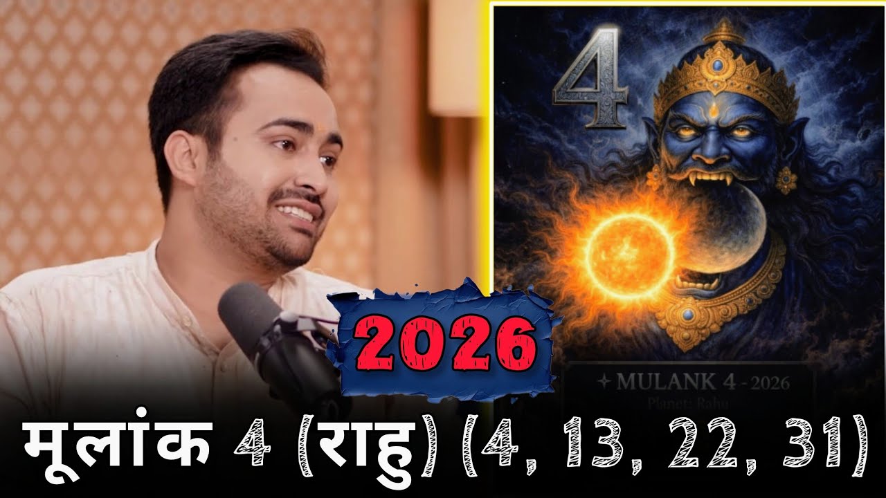 Number 4 (Rahu) (4, 13, 22, 31) DOB: 2026 Numerology Prediction - Explained by Arun Pandit Ji