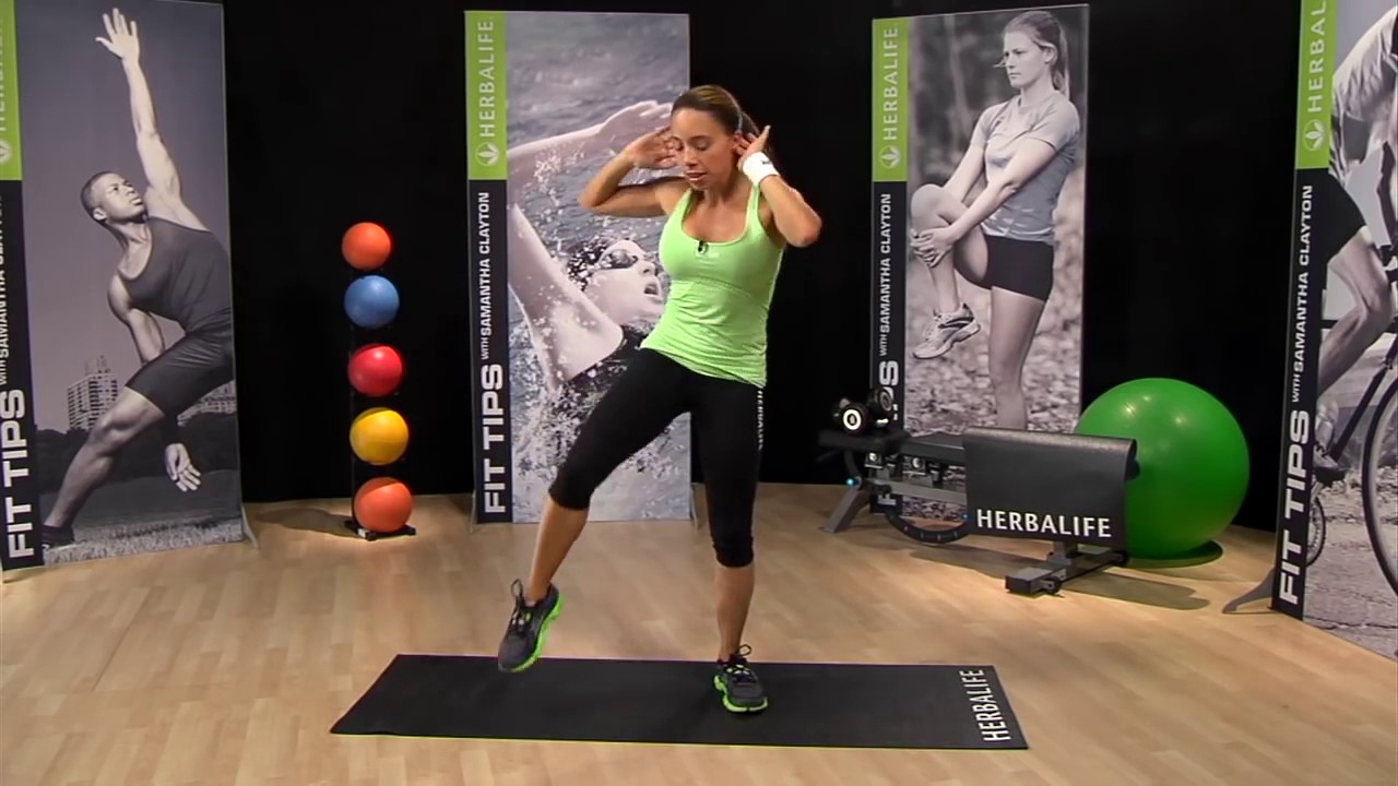 Ejercicios para un ABDOMEN PLANO de Samantha Clayton  Herbalife