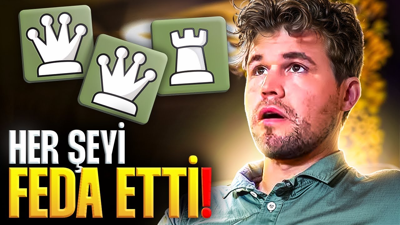 BU ATAK İÇİN 7 SENE BEKLEDİ ama Rakibi VEZİRİNİ 2 KEZ FEDA ETTİ | Magnus Carlsen vs. Fabiano Caruana