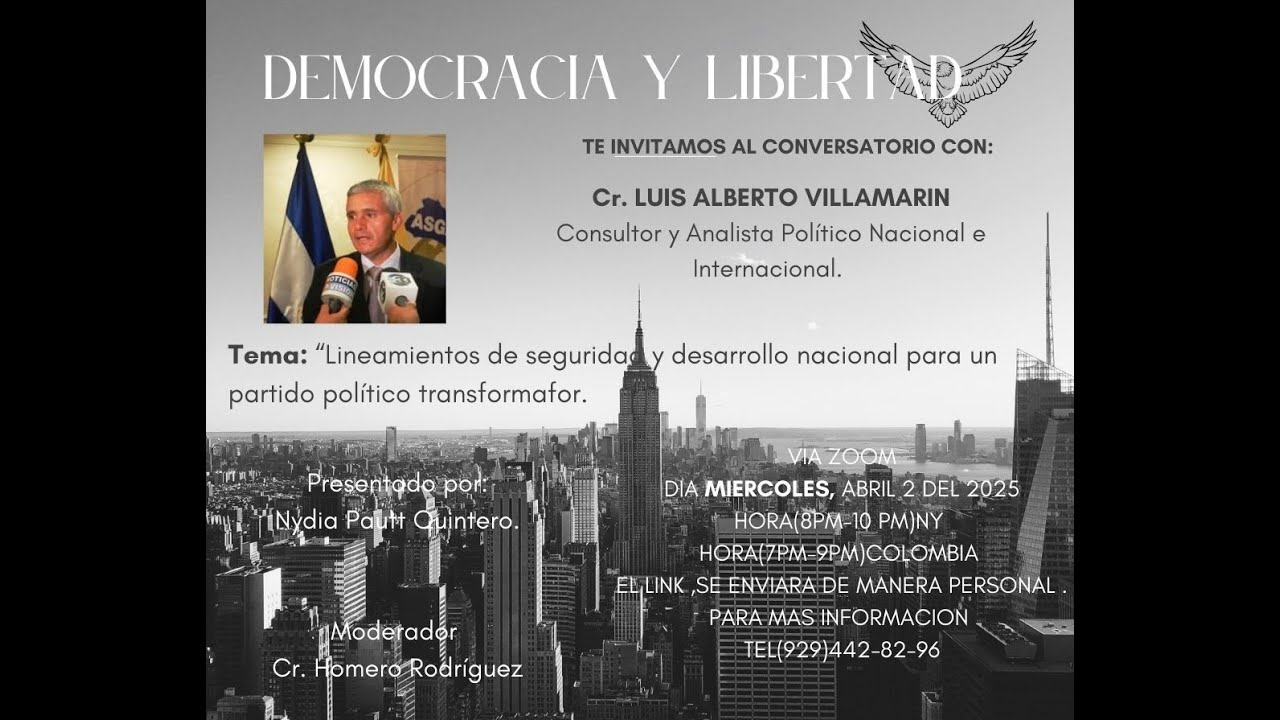 CORONEL LUIS ALBERTO VILLAMARIN PULIDO Consultor y Analista Politico Nacional  e Internacional.