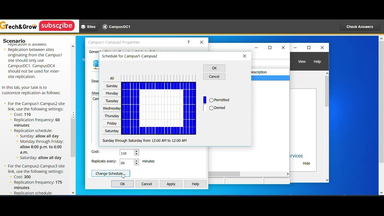 Configure Intersite Replication TestOut 6.7.6