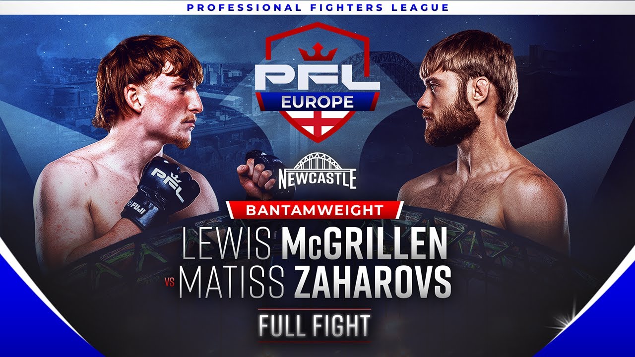 Lewis McGrillen vs Matiss Zaharovs | PFL Europe Newcastle | Showcase Fight