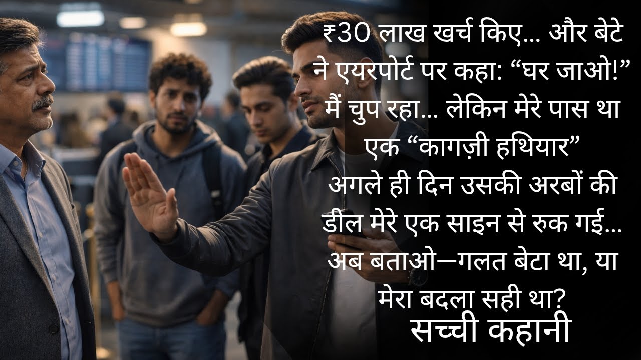 “₹30 लाख देकर Hawaii भेजा… बेटे ने एयरपोर्ट पर कहा: ‘घर जाओ!’ फिर पापा ने एक ही साइन से उसकी अरबों क