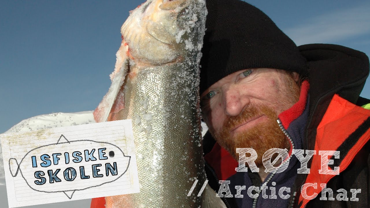 Slik fisker du røye på isen // How to fish arctic char - Isfiskeskolen Ep1