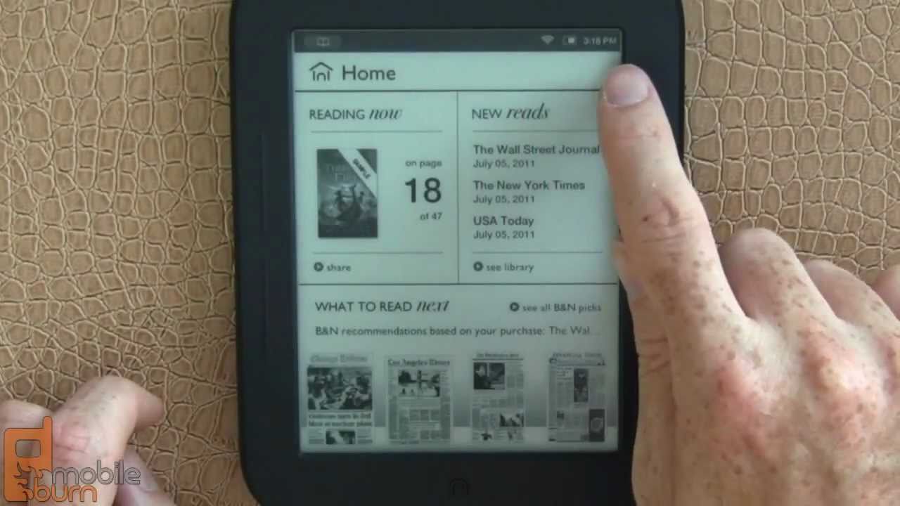 B&N NOOK Simple Touch Reader video tour