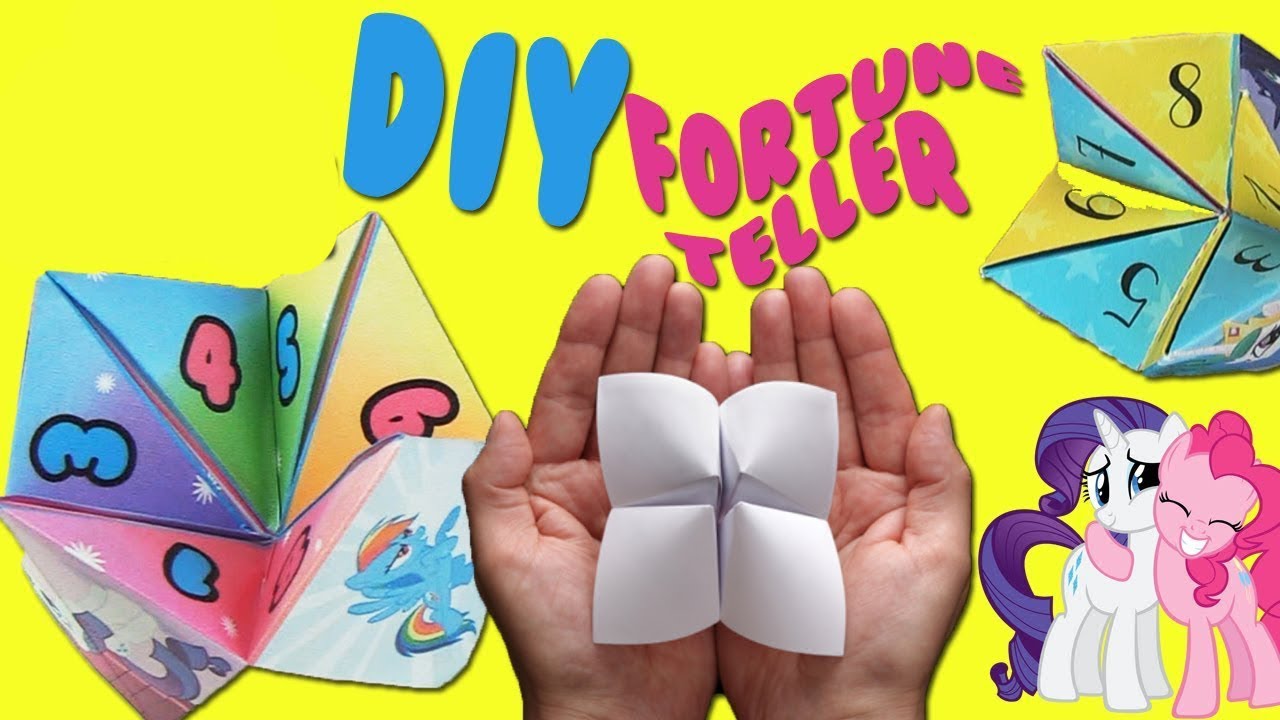 How to Make a My Little Pony Fortune Teller Out of Paper!! Step By Step Craft Tutorial