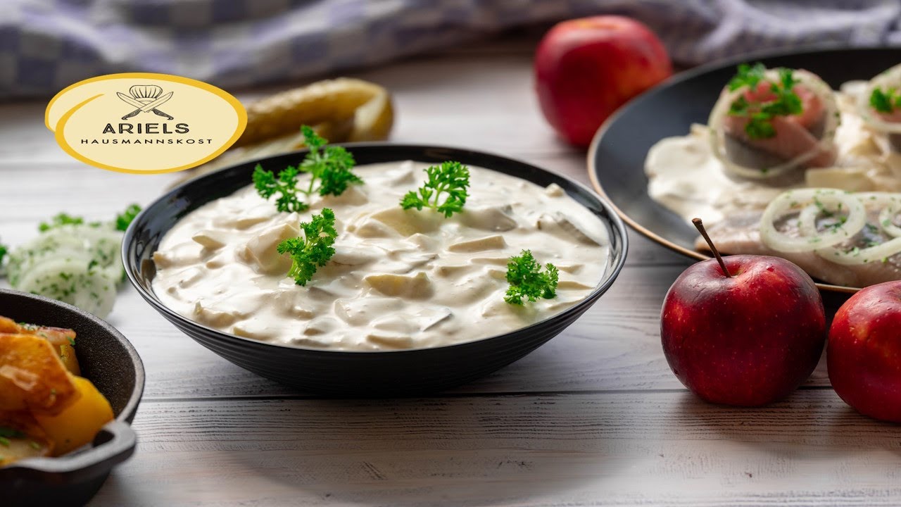 Hausfrauensoße dazu Matjes und Pellkartoffeln wie bei Oma, Hausmannskost