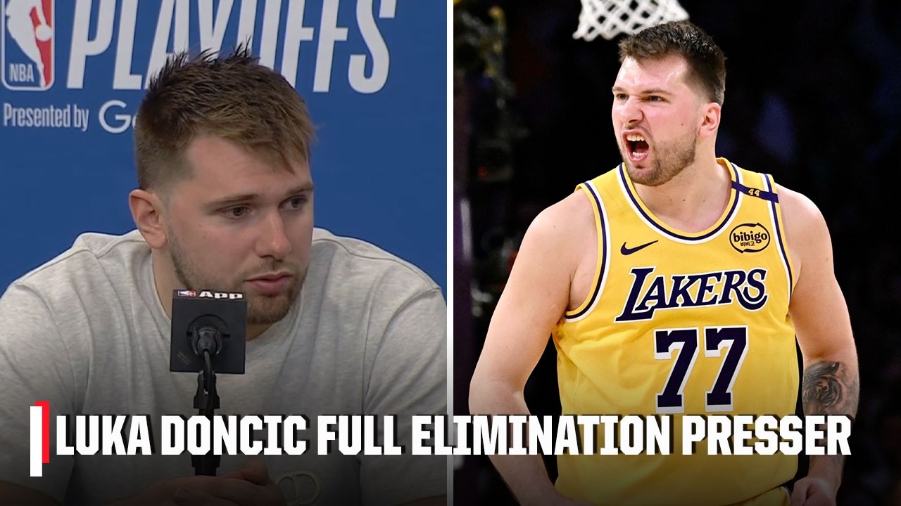 Luka Doncic speaks after NBA Playoffs elimination 🗣️ 'I'm glad I'm in LA' | NBA on ESPN