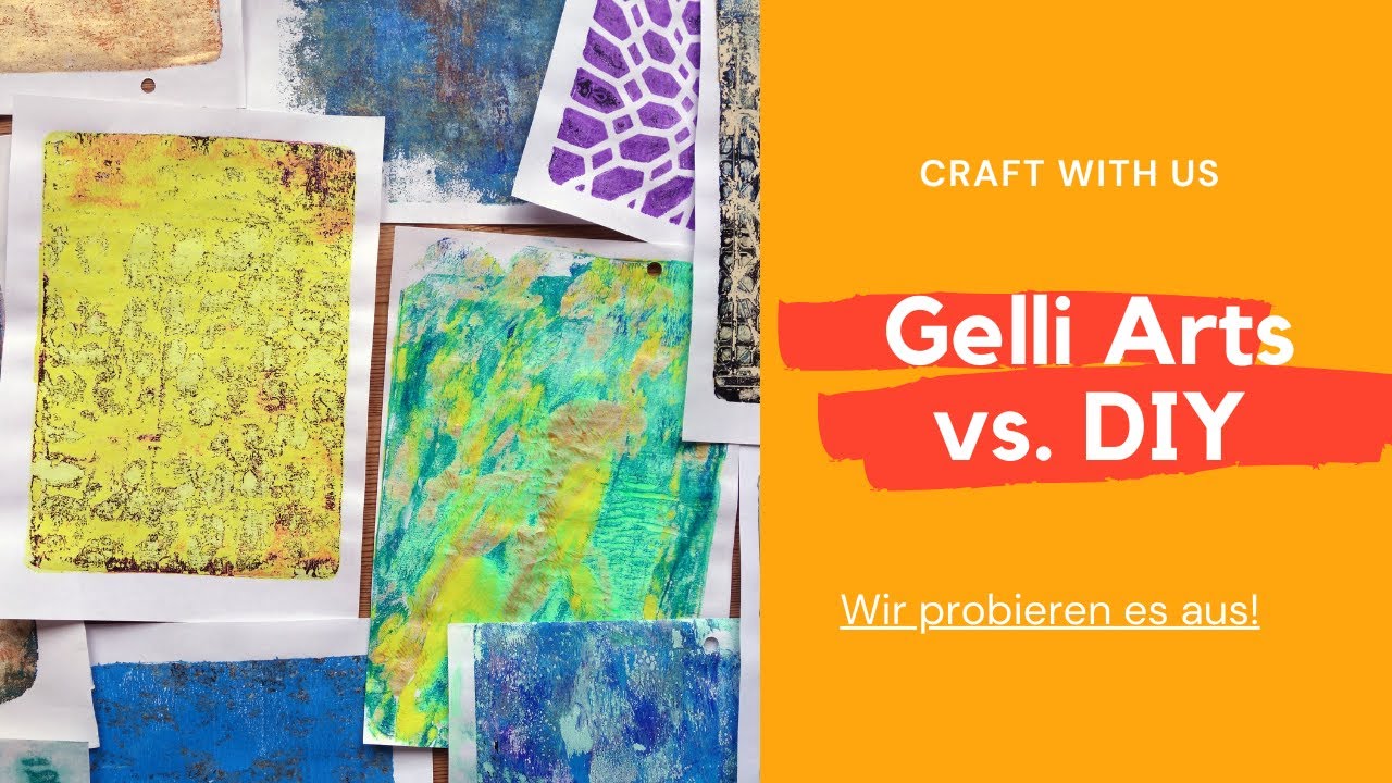 Gelli Arts vs. DIY Gelli Plate - wir probieren es aus!