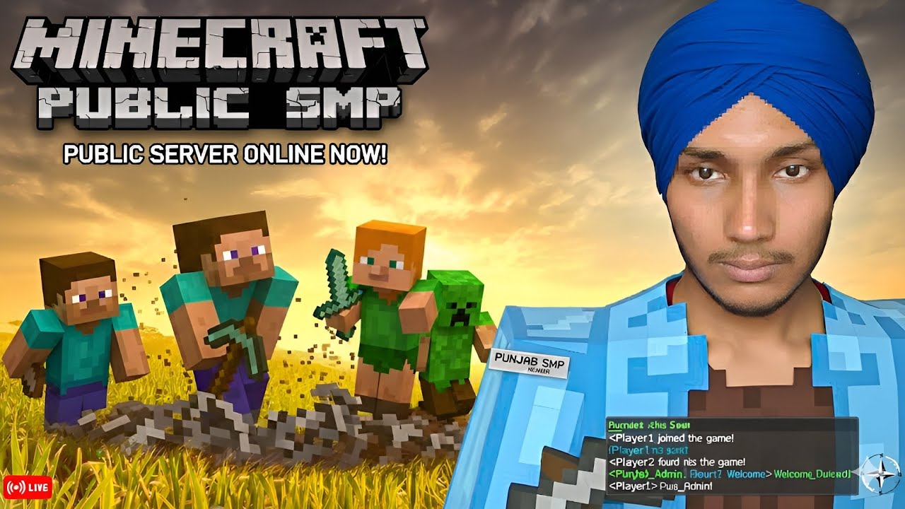 Minecraft Live | Public SMP | G Matharu G #live #minecraft