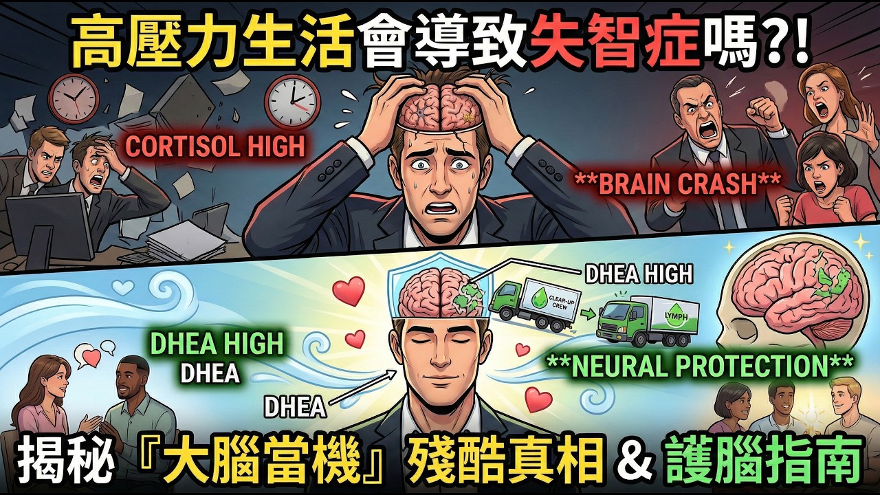 高壓力生活會導致失智症嗎？｜揭秘「大腦當機」的殘酷真相與護腦指南