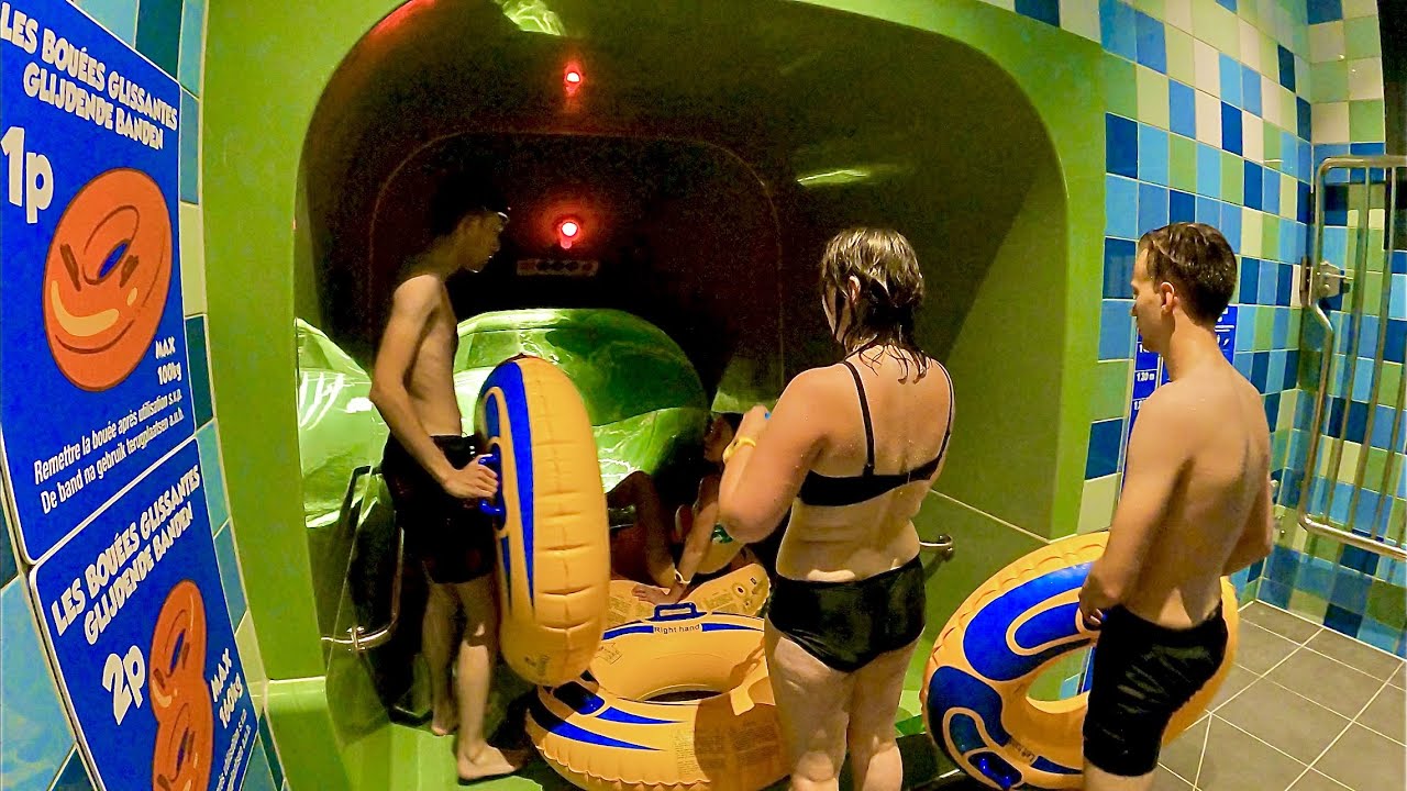 Longest Water Slide at Plopsaqua Hannut-Landen