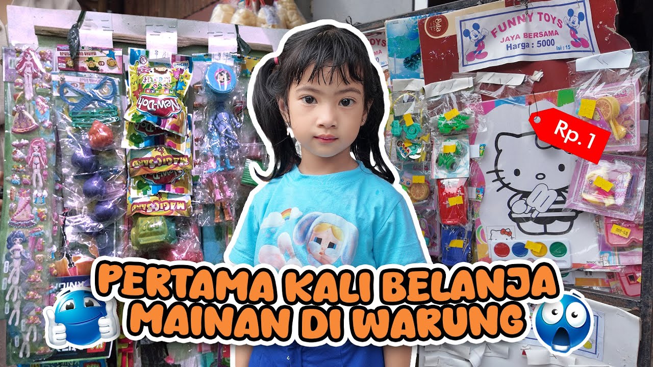 DARLEEN BELANJA MAINAN JADUL DI WARUNG SAMPE BORONG!! YANG DIBELI APA  AJA YA #viralvideo