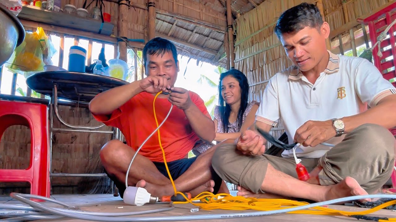 Hôm nay thầy trò vợ chồng Xuân Thảo thấp sáng căn chòi xinh xắn chưa thực hiện được.