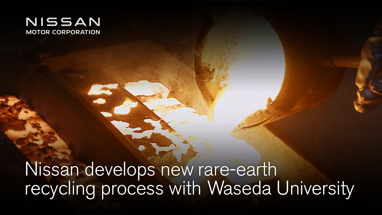 Nissan develops new rare-earth recycling process with Waseda University