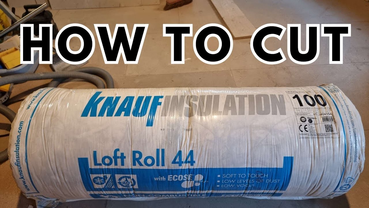 How to cut loft insulation roll (rockwool)