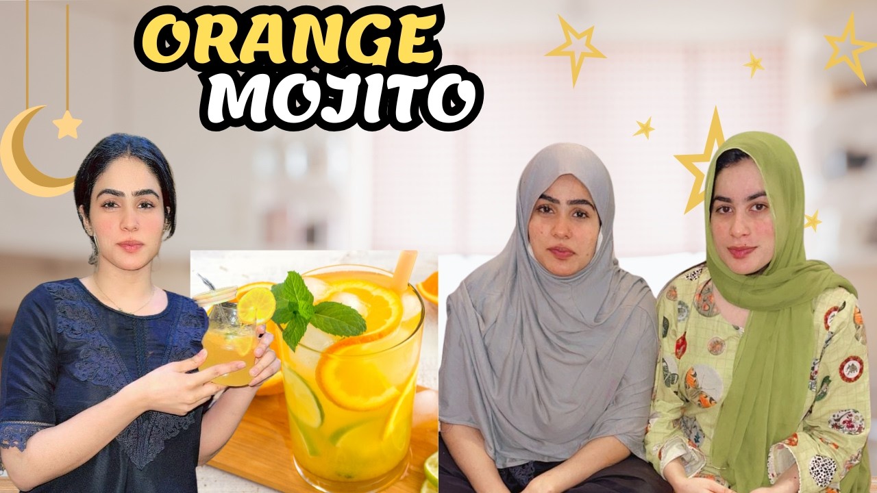 Orange Mojito Recipe🍊 | Ramadan Day 2 Special Drink | GirlyGiggles
