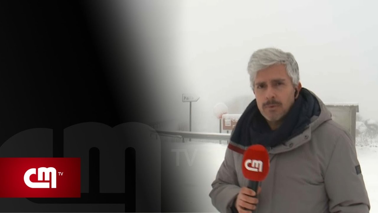 Equipa da CMTV presa no meio de neve e nevoeiro em Castro Daire